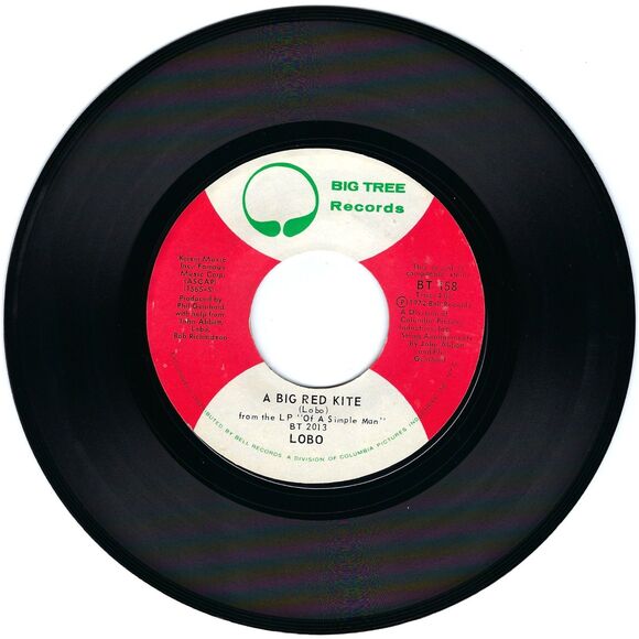 Lobo 45 RPM - Don't Expect Me To Be Your Friend / A Big Red Kite VG+ Rock '72 - Picture 2 of 2